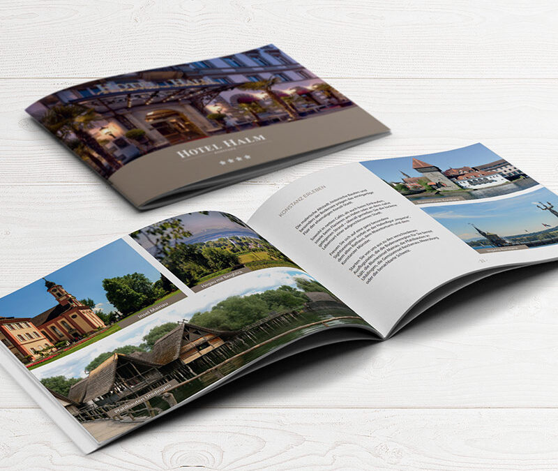 Printdesign Hotelprospekt – Hotel Halm