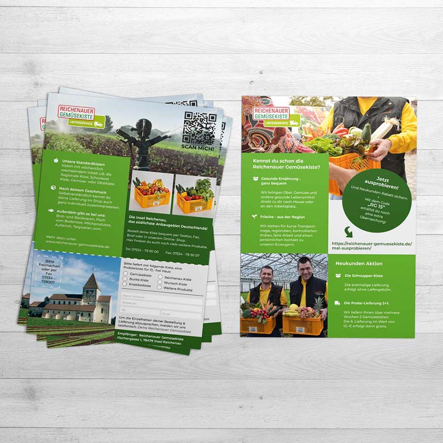Flyer Design – Reichenauer Gemüsekiste